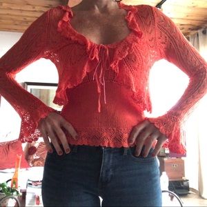Free People shrug sweater and camisole